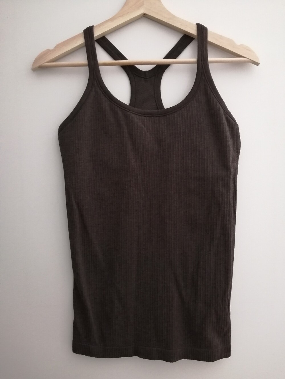 Lululemon Ebb To Street Brown Ribbed Racerback Tank Size 8 - Picture 10 of 10